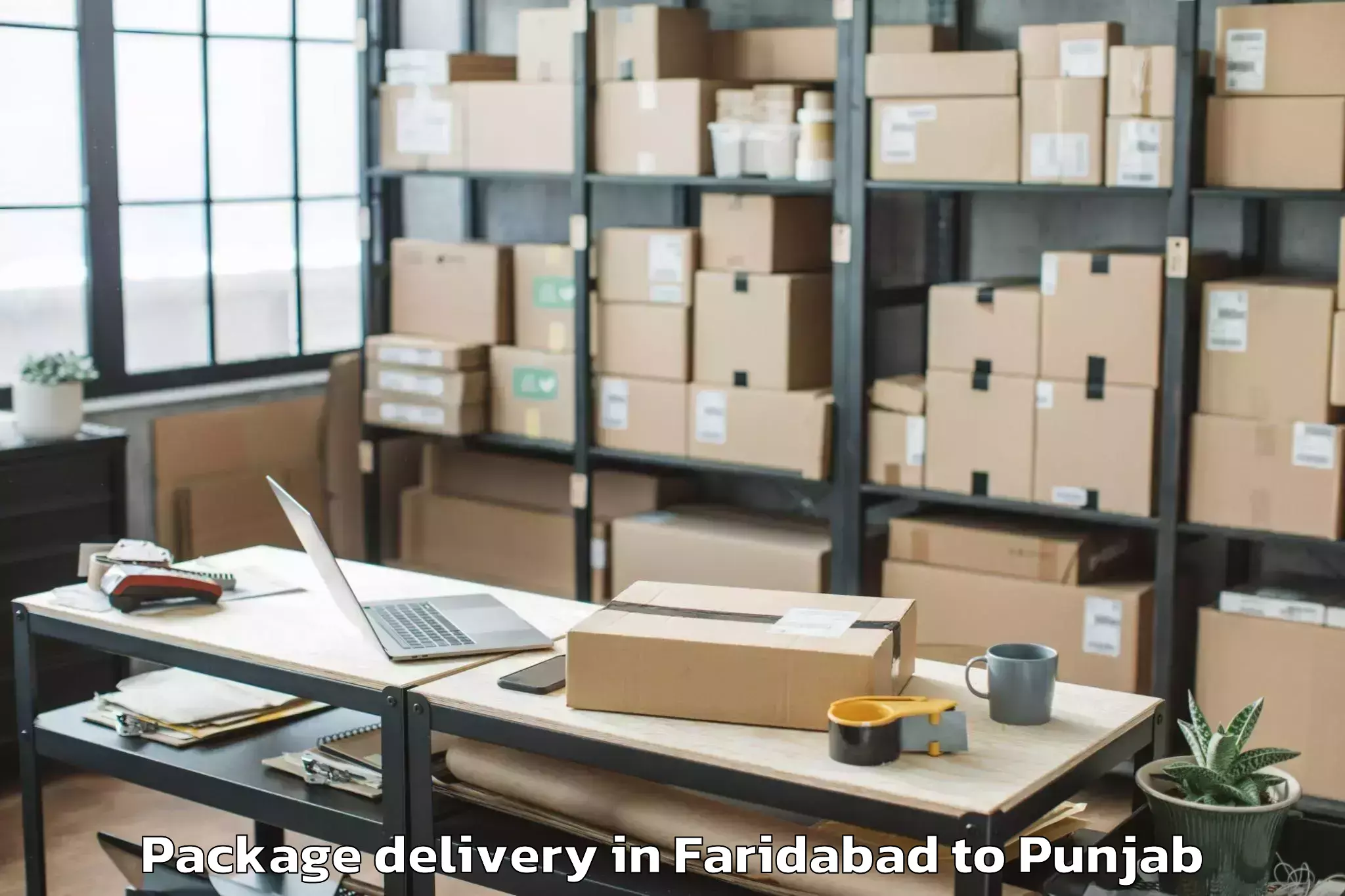 Quality Faridabad to Lakhanpur Package Delivery